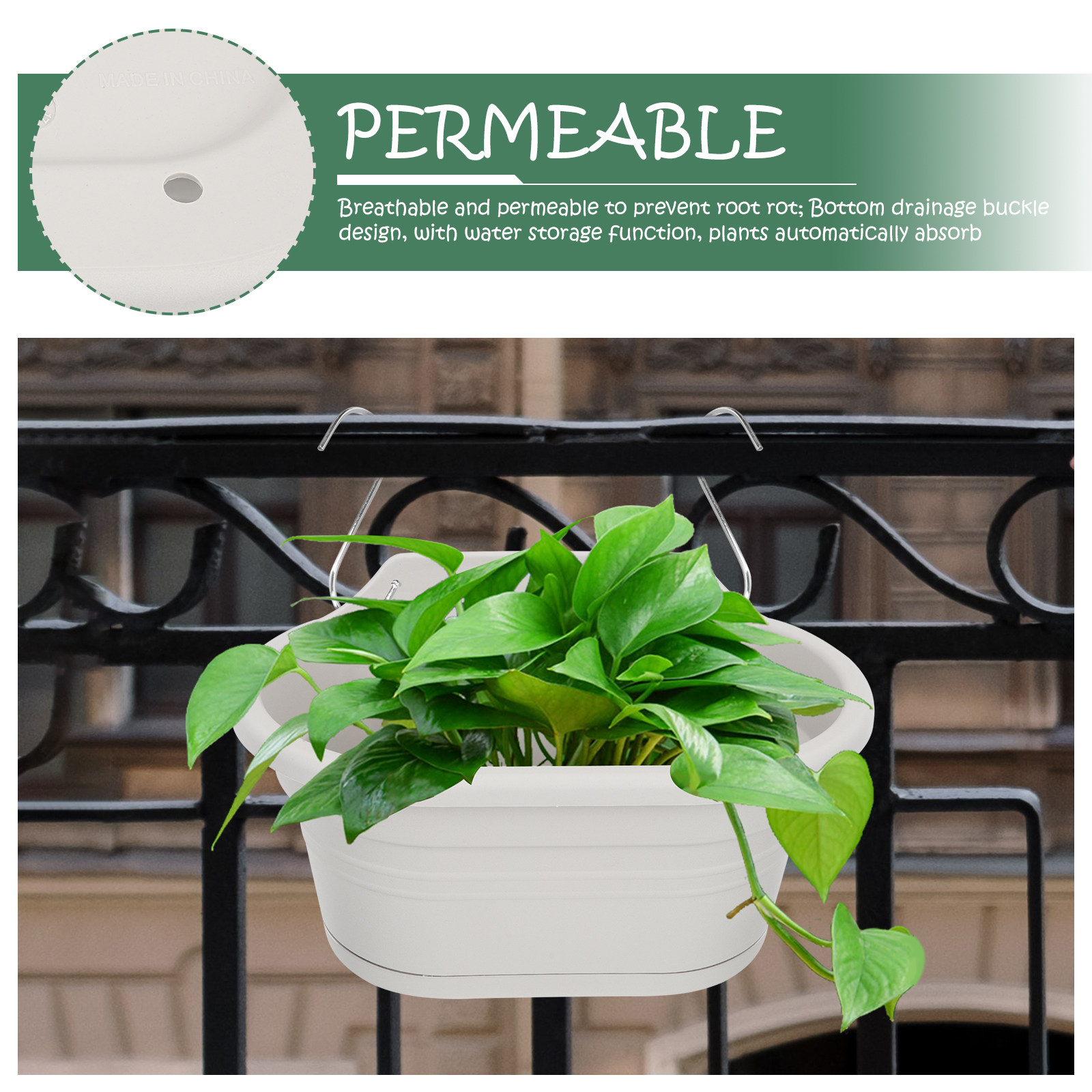 1Set Wall Hanging Flower Pot S - Spider Plant Hanging のレビューと価格
