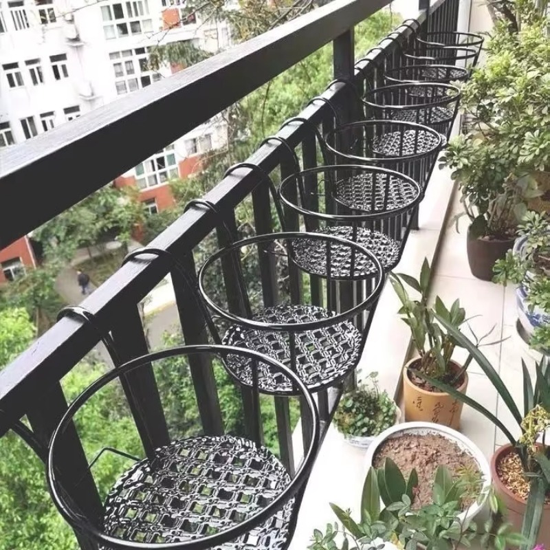 Wrought Iron Balcony Hanging F - Spider Plant Hanging のレビューと価格