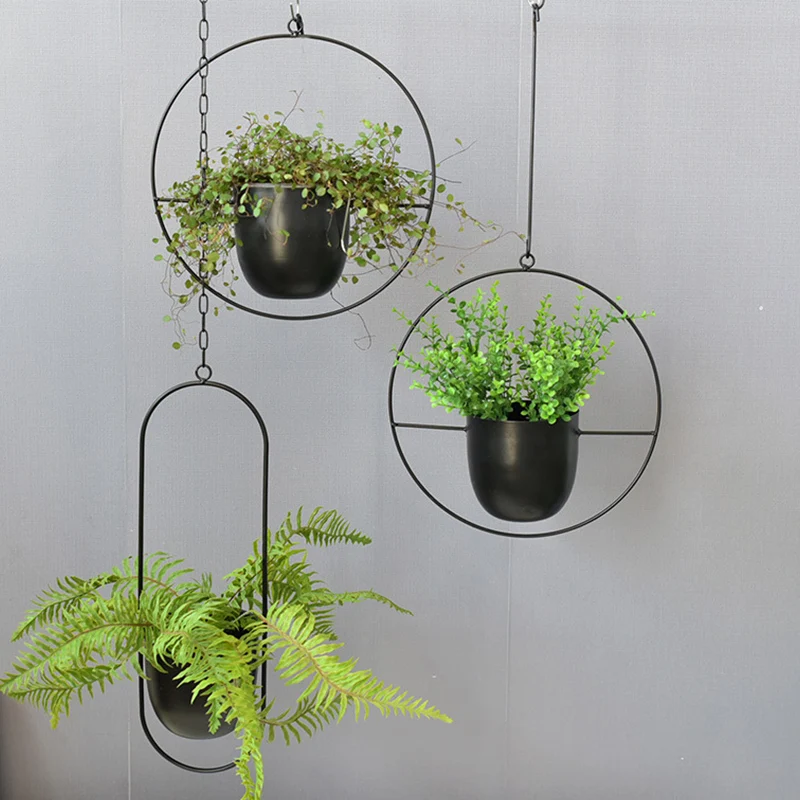 Wrought Iron Hanging Planter E - Spider Plant Hanging のレビューと価格