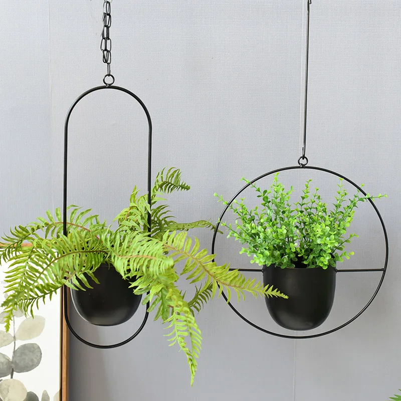 Wrought Iron Hanging Planter E - Spider Plant Hanging のレビューと価格