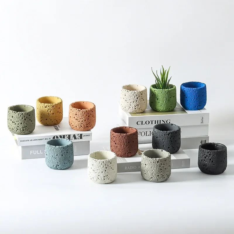 Nordic cement flowerpot simple - Echeveria Succulent のレビューと価格