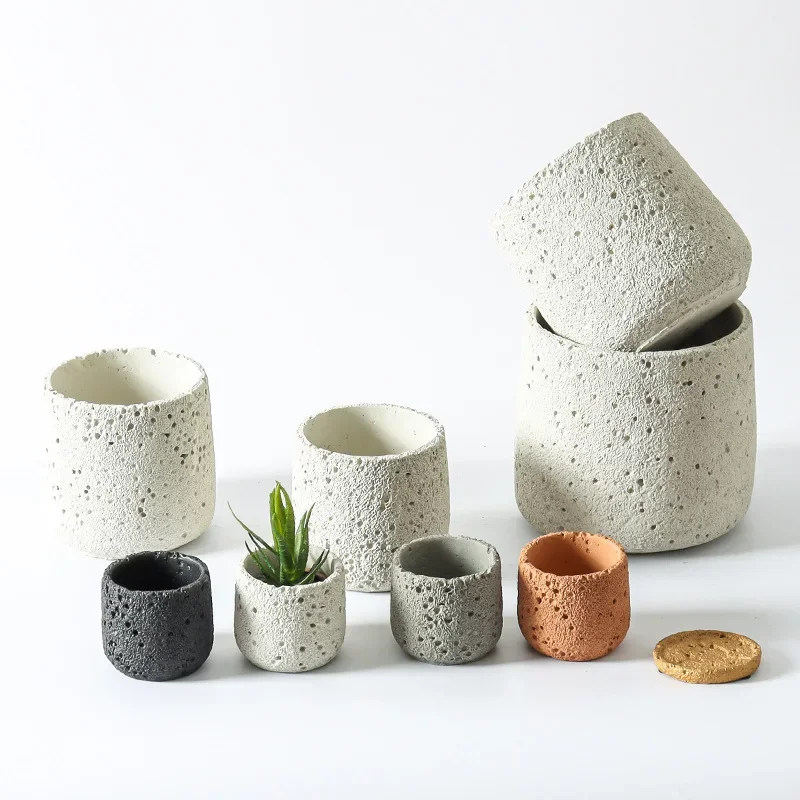 Nordic cement flowerpot simple - Echeveria Succulent のレビューと価格