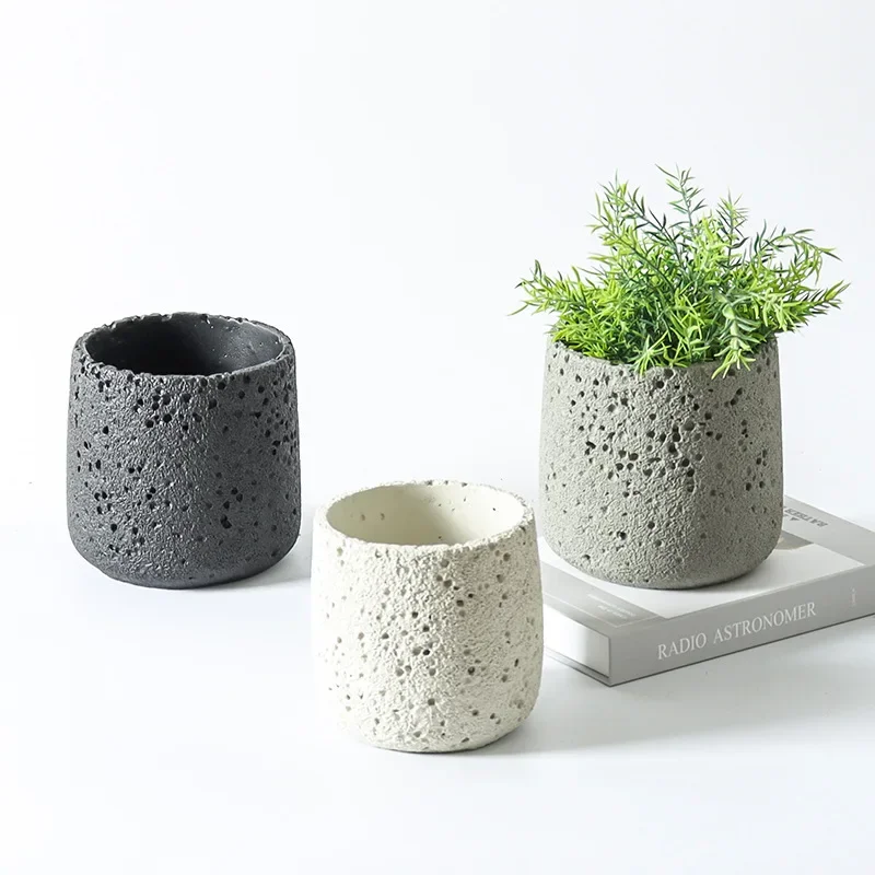 Nordic cement flowerpot simple - Echeveria Succulent のレビューと価格