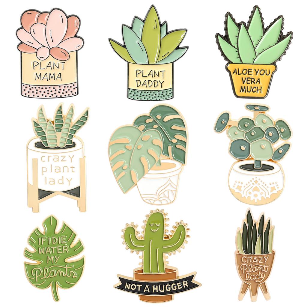 Potted Plant Brooch Monstera A - Aloe Vera Pot のレビューと価格