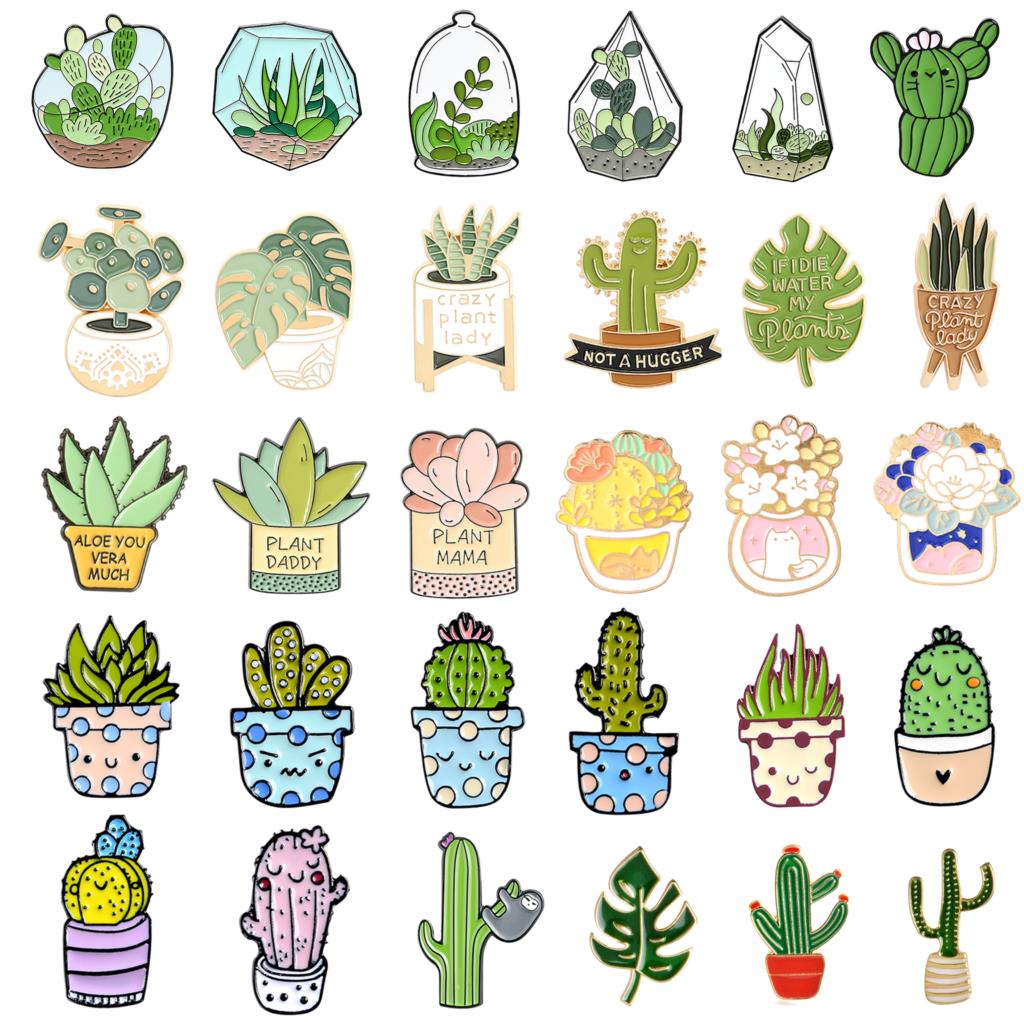Potted Plant Brooch Monstera A - Aloe Vera Pot のレビューと価格