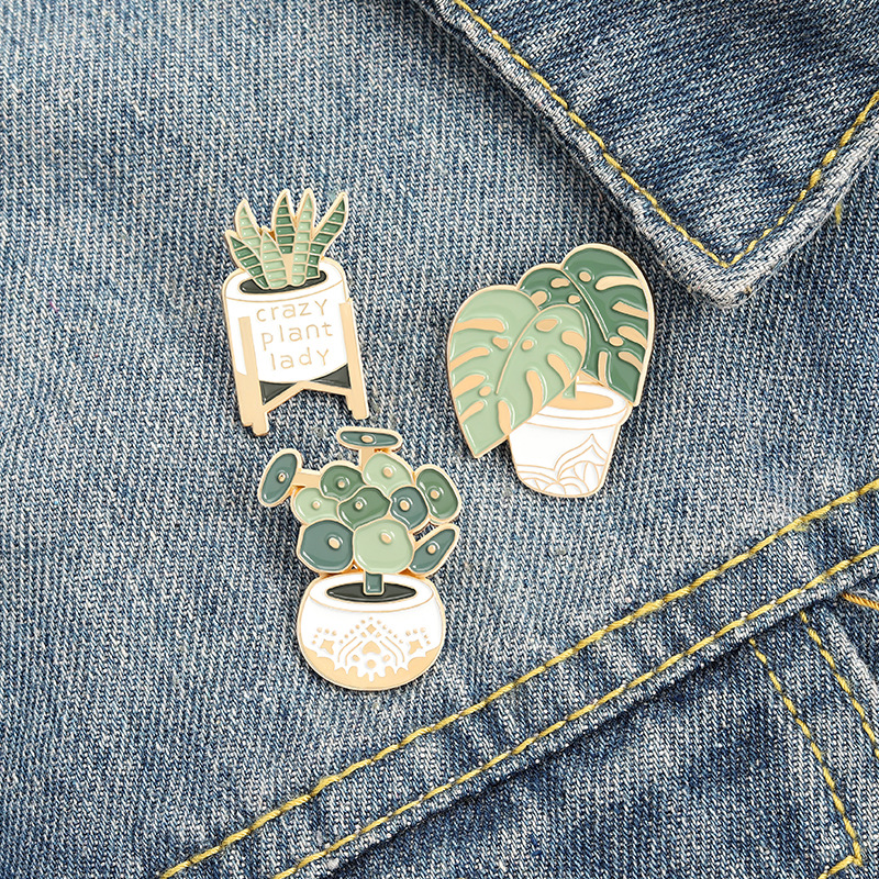 Potted Plant Brooch Monstera A - Aloe Vera Pot のレビューと価格