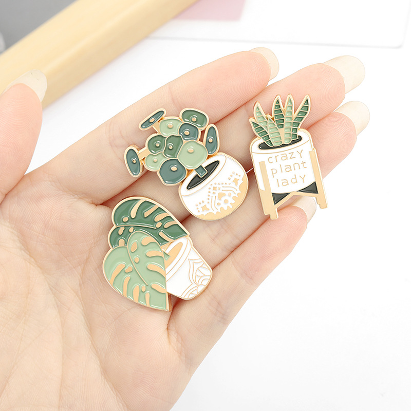 Potted Plant Brooch Monstera A - Aloe Vera Pot のレビューと価格