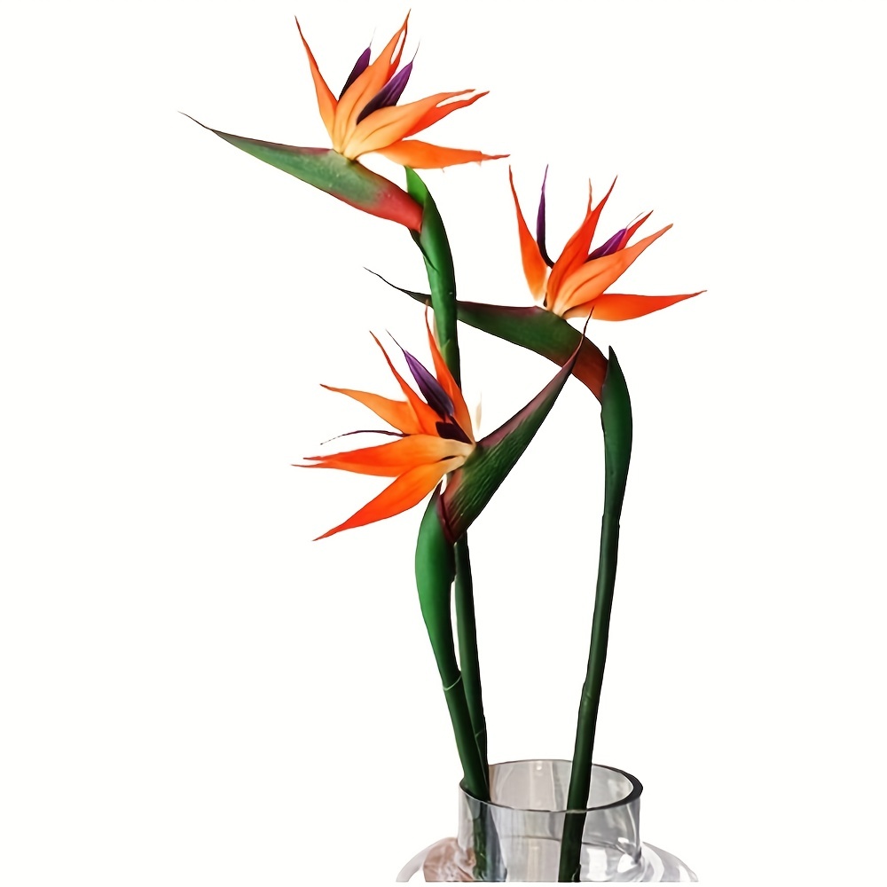 3pcs Artificial Bird Of Paradi - Bird Paradise Strelitzia のレビューと価格