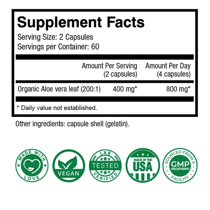 Aloe Vera Capsules - Help Prom - Aloe Vera Pot のレビューと価格