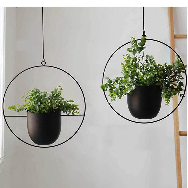 Hanging Iron Art Plant Pots Ba - Spider Plant Hanging のレビューと価格