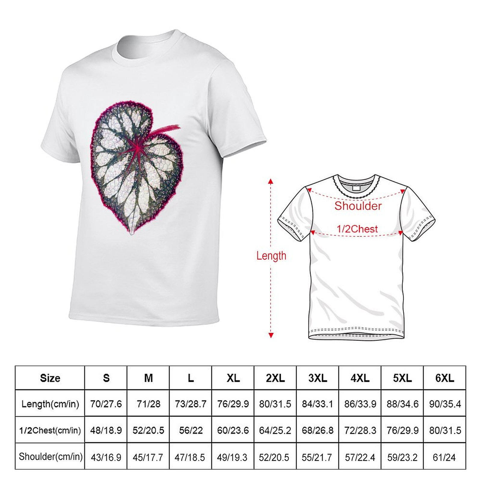 Begonia rex T-Shirt man graphi - Begonia Rex のレビューと価格