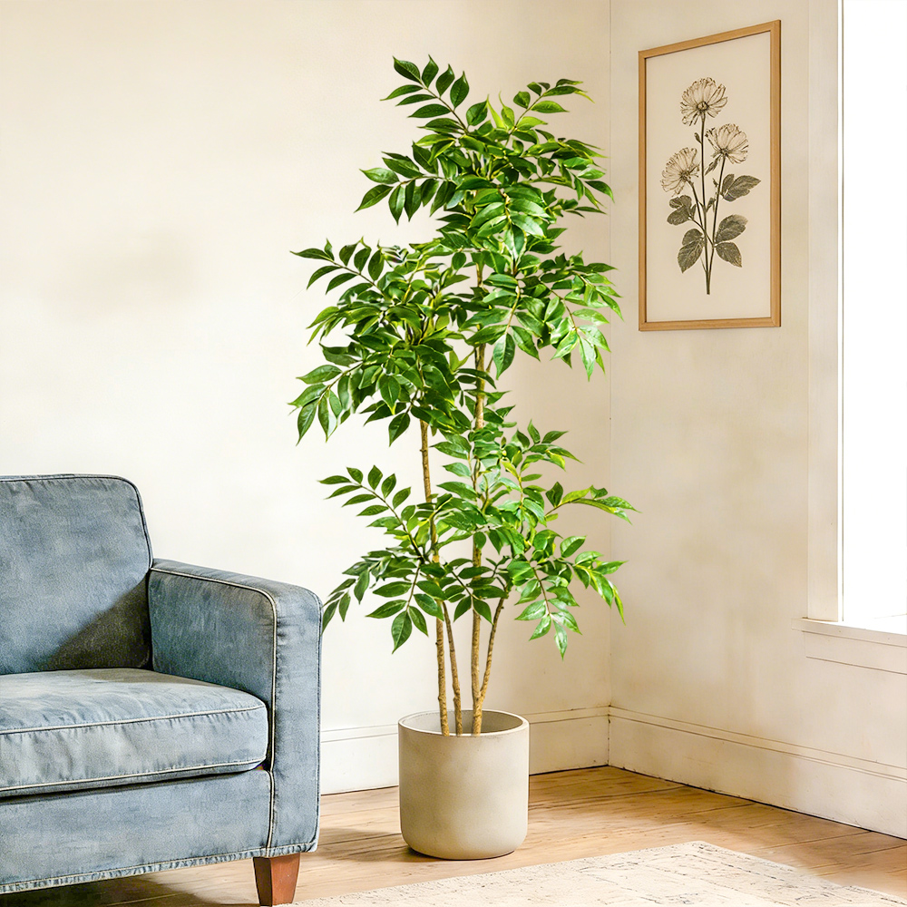 76-140cm Artificial Rubber Tre - Dracaena Marginata のレビューと価格