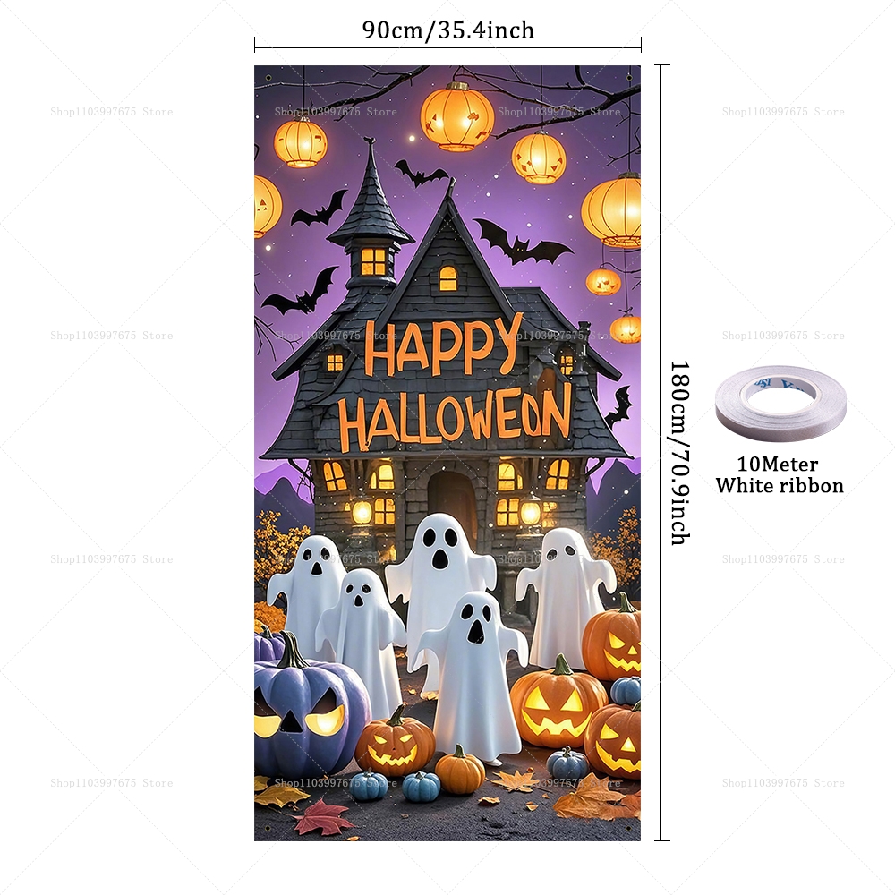 Happy Halloween Door Banner Ev - Spider Plant Hanging のレビューと価格