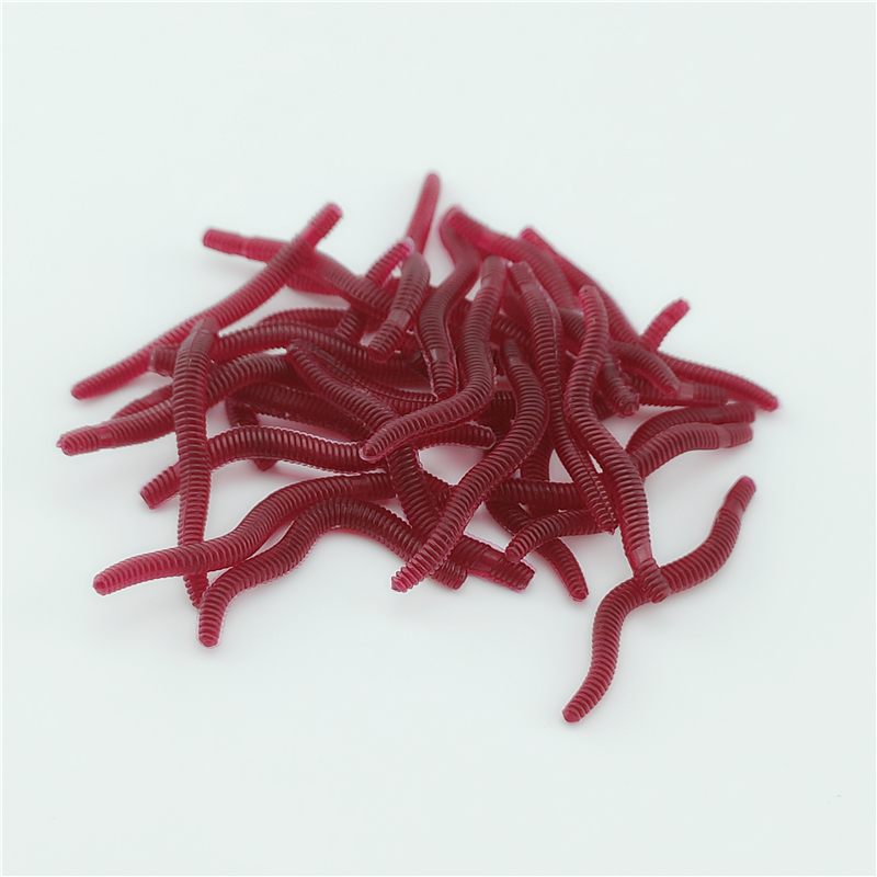 100PCS Soft Lure Bass Bream Bl - Aglaonema Red のレビューと価格