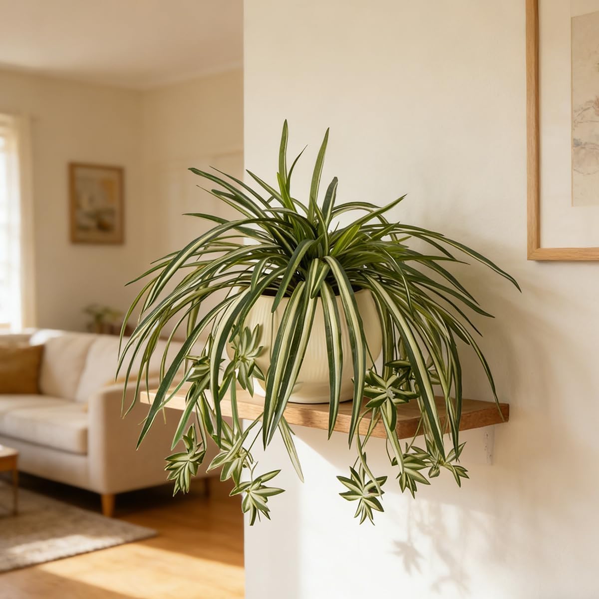 4PCS Artificial Hanging Spider - Spider Plant Hanging のレビューと価格