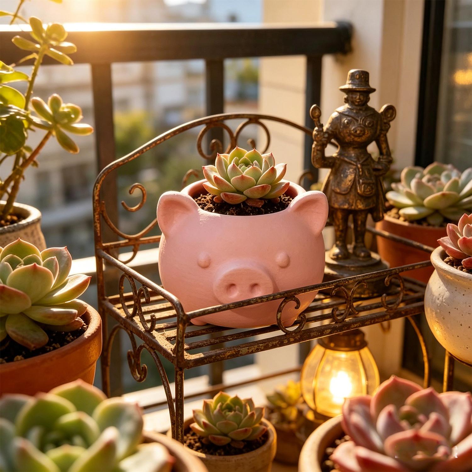 10/1pcs 3D Printed Creative Pi - Echeveria Succulent のレビューと価格