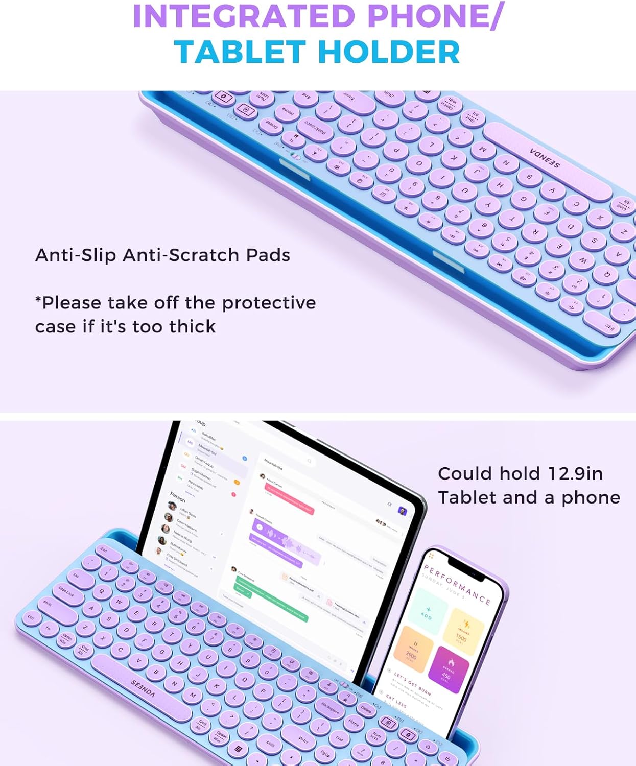Wireless Keyboard and Mouse Co - Tradescantia Purple のレビューと価格