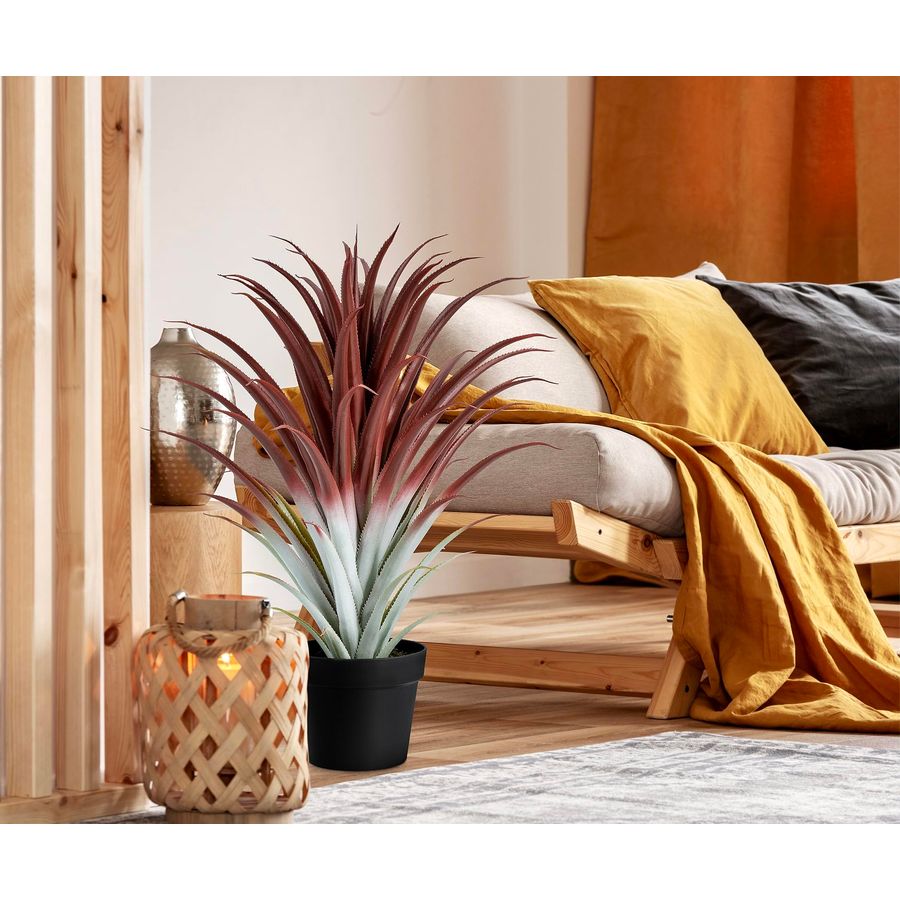 Hyper Realistic Big Red Artifi - Aloe Vera Pot のレビューと価格