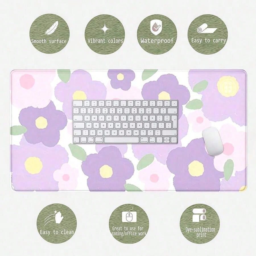 Purple Flower Mouse Pad - Larg - Tradescantia Purple のレビューと価格