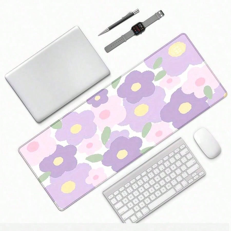 Purple Flower Mouse Pad - Larg - Tradescantia Purple のレビューと価格