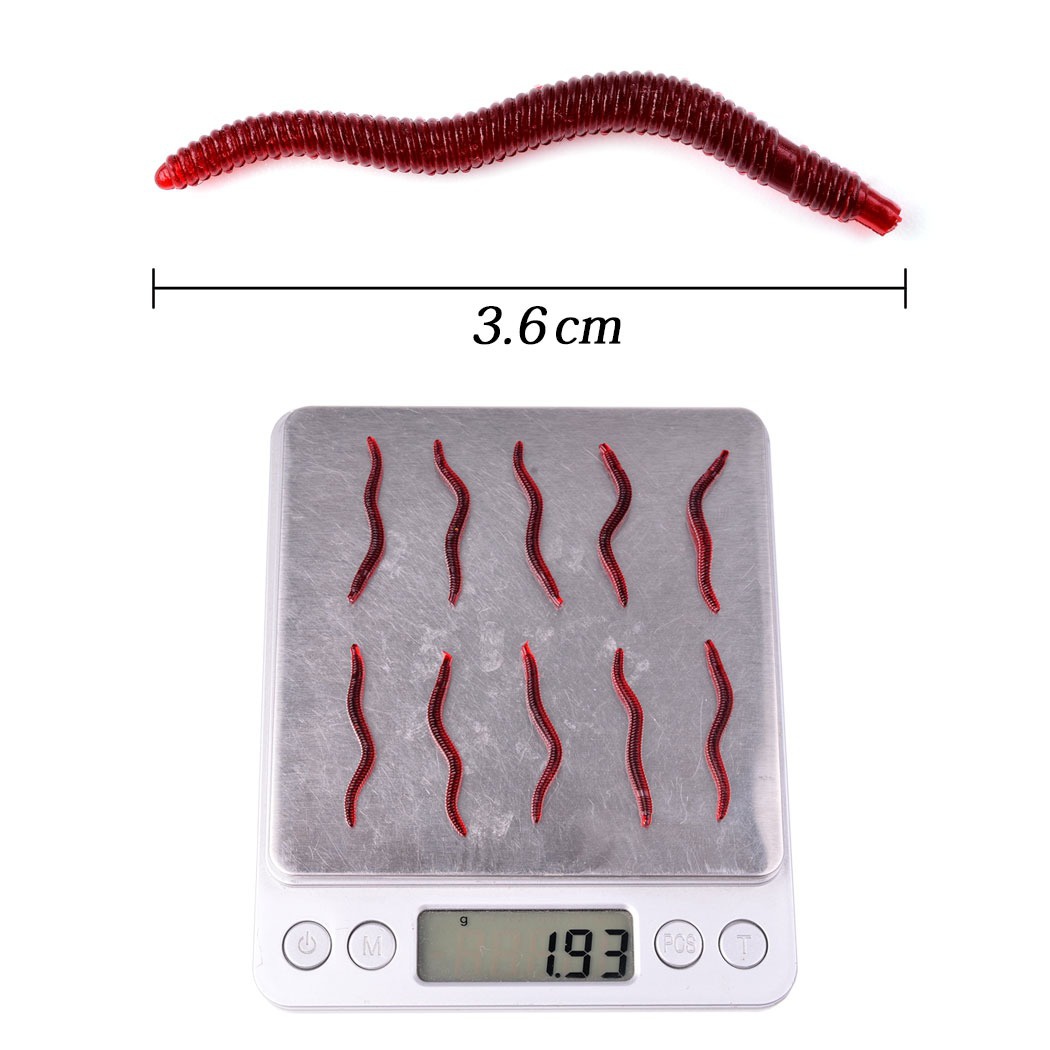50Pcs Fishing Lures Lifelike F - Aglaonema Red のレビューと価格