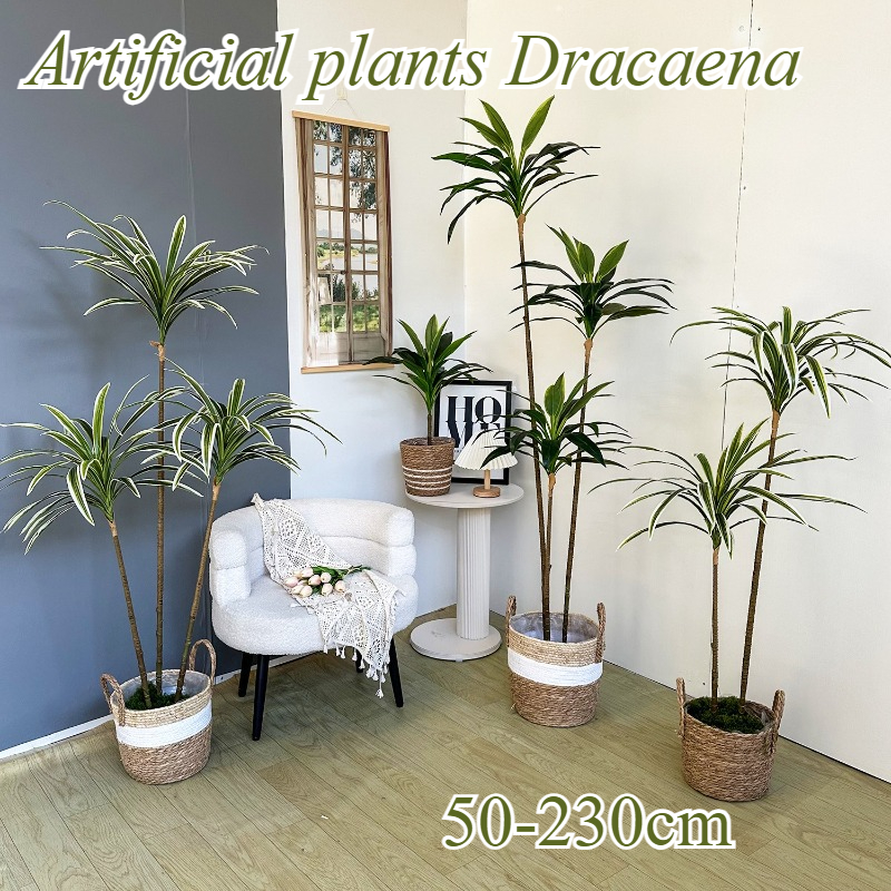 Artificial Dracaena Fake Plant - Dracaena Marginata のレビューと価格