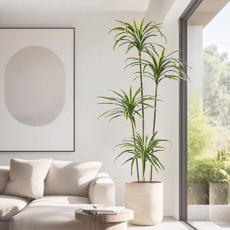 Artificial Dracaena Fake Plant - Dracaena Marginata のレビューと価格
