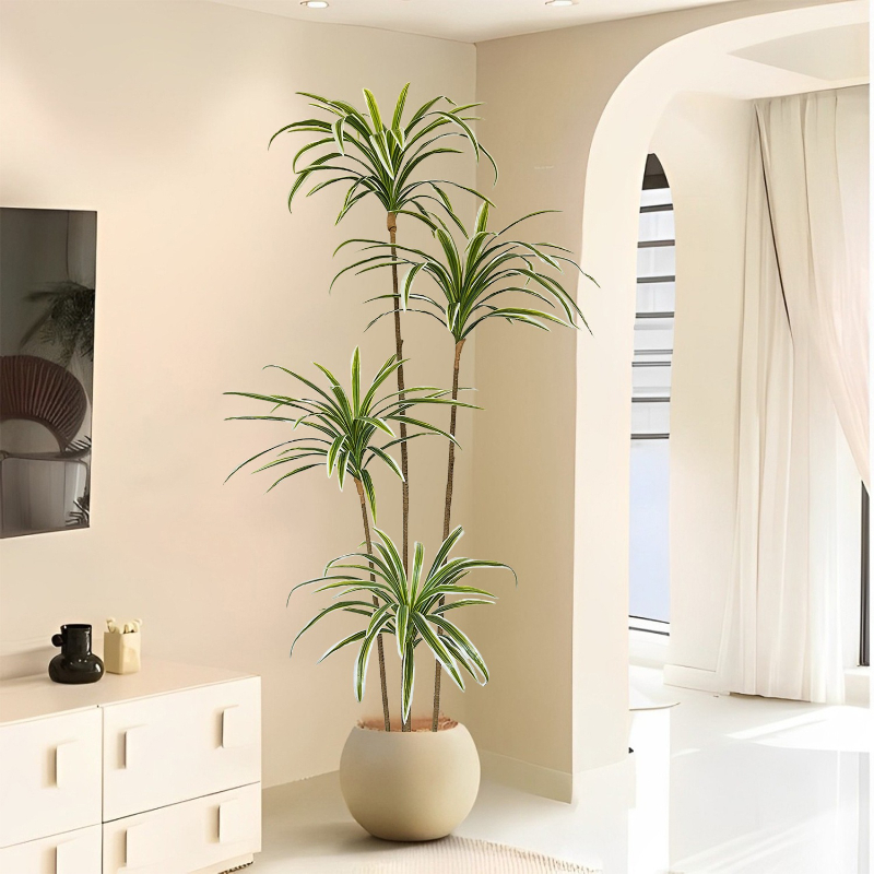 Artificial Dracaena Fake Plant - Dracaena Marginata のレビューと価格
