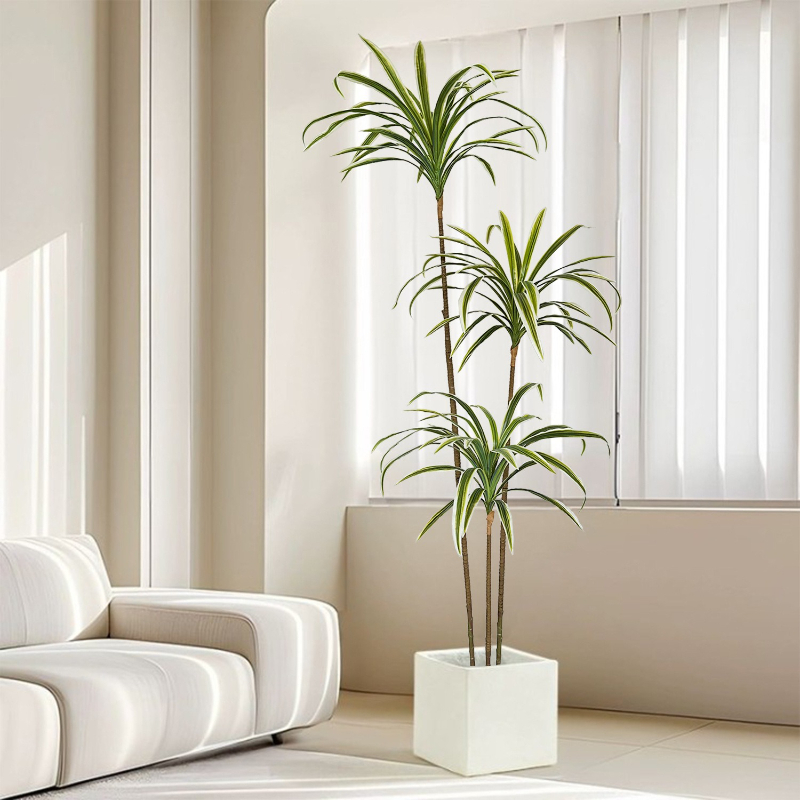 Artificial Dracaena Fake Plant - Dracaena Marginata のレビューと価格