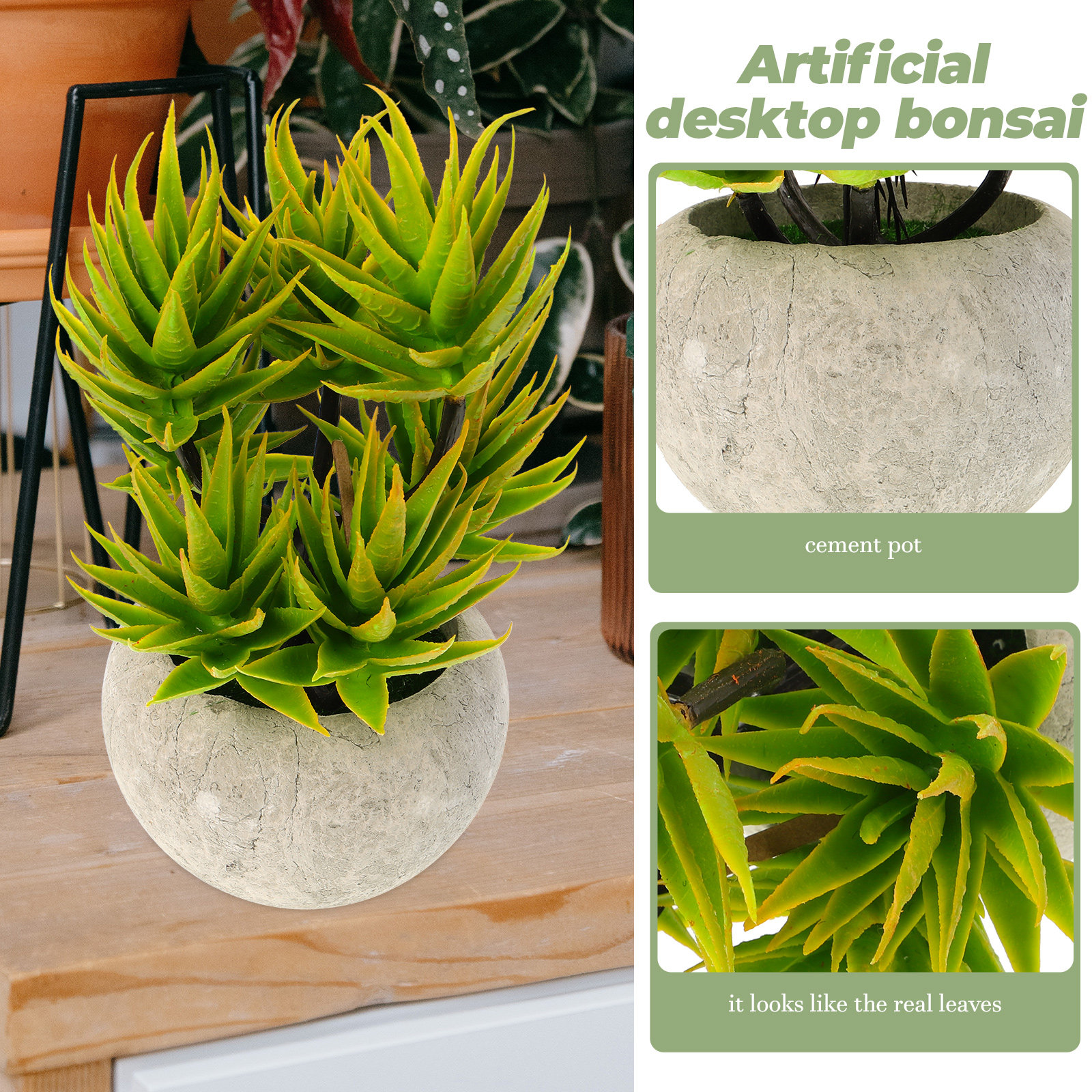 1 Piece Artificial Aloe Vera B - Aloe Vera Pot のレビューと価格