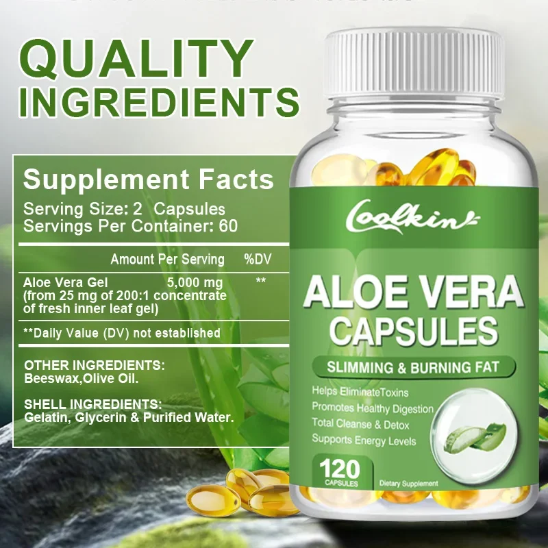 Aloe Vera Extract Capsules - R - Aloe Vera Pot のレビューと価格