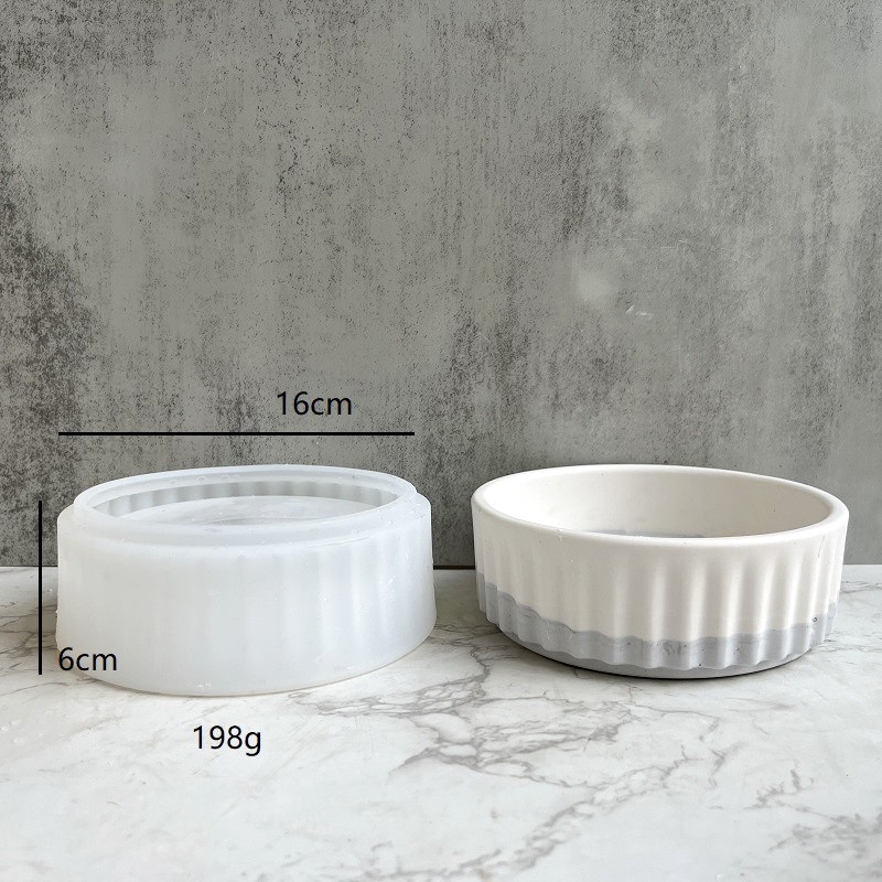 Stripe Flowerpot Silicone Mold - Echeveria Succulent のレビューと価格