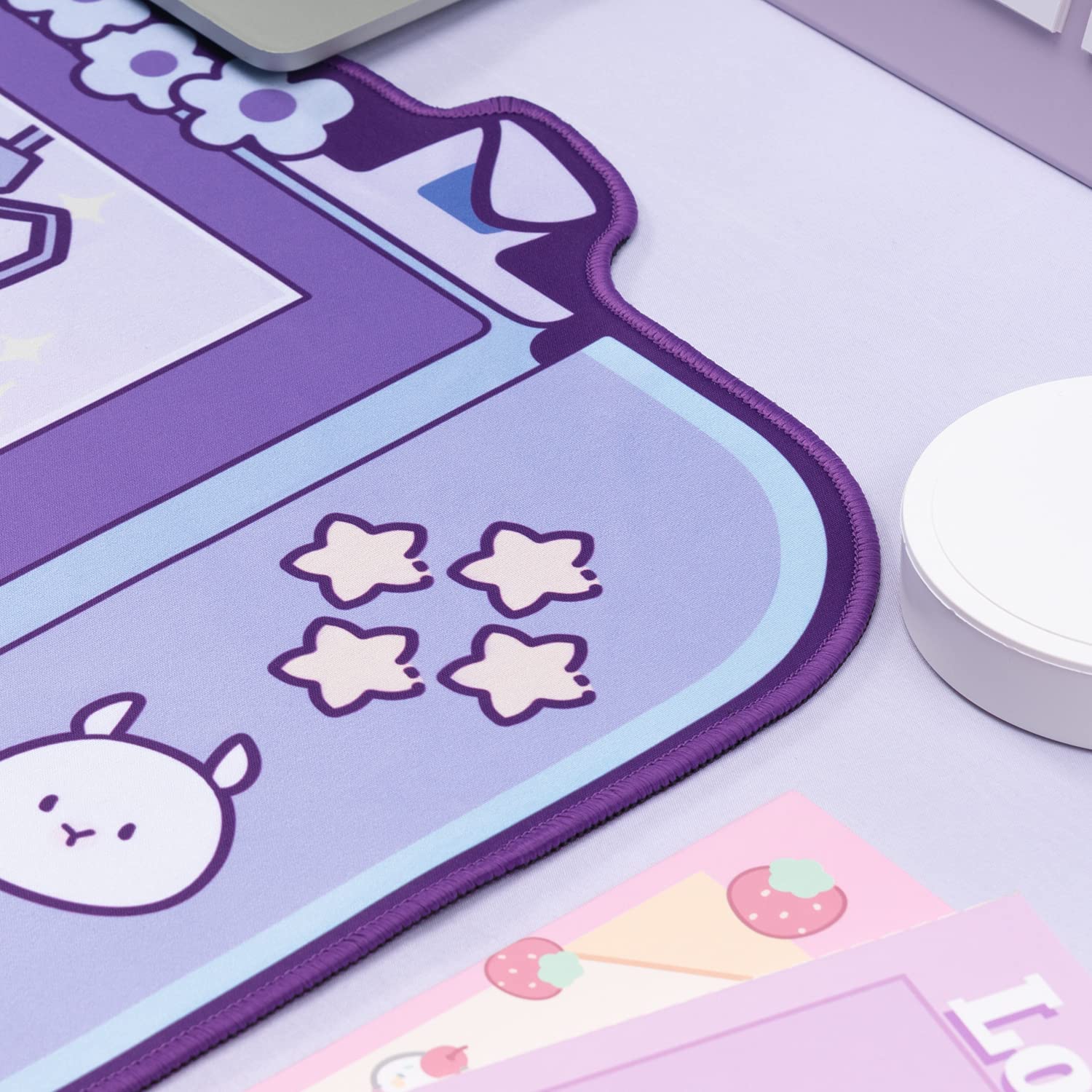 Large Kawaii Gaming Mouse Pad  - Tradescantia Purple のレビューと価格