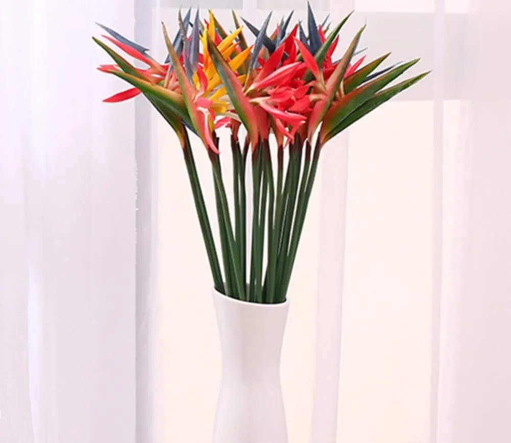 8PCS Artificial Flowers Streli - Bird Paradise Strelitzia のレビューと価格