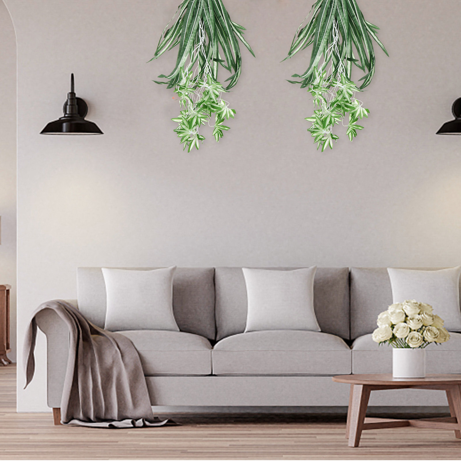 1Pcs Realistic Artificial Chlo - Spider Plant Hanging のレビューと価格