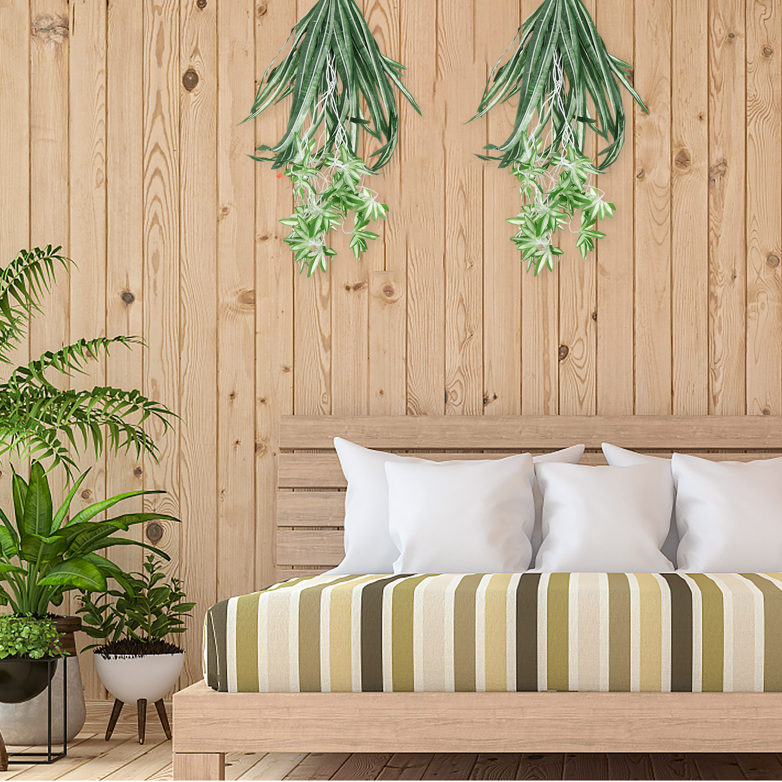 1Pcs Realistic Artificial Chlo - Spider Plant Hanging のレビューと価格