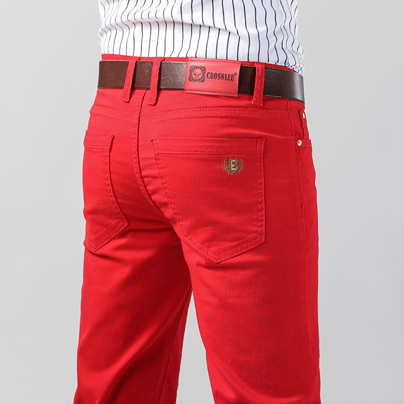 Men's Colorful Denim Stretch S - Aglaonema Red のレビューと価格
