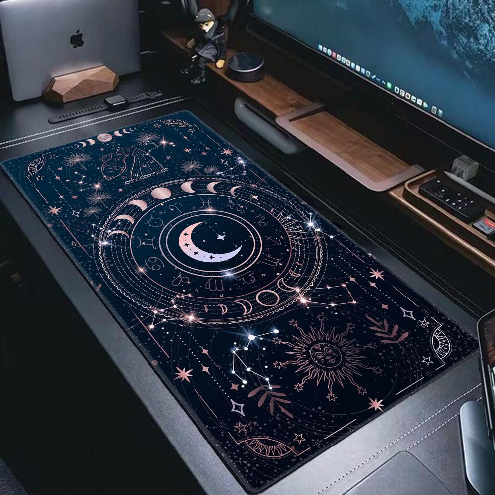 Night view Moon Star Mouse Pad - Tradescantia Purple のレビューと価格