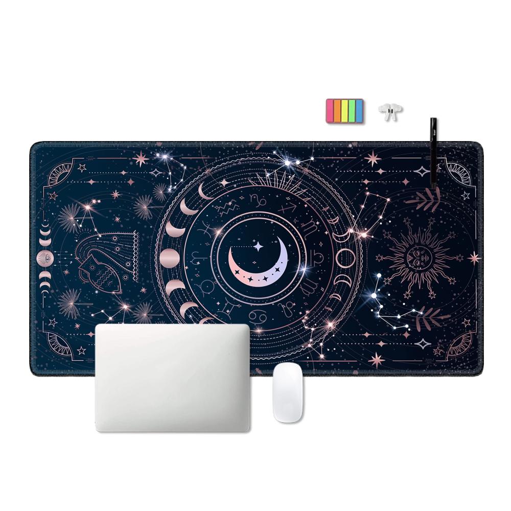 Night view Moon Star Mouse Pad - Tradescantia Purple のレビューと価格
