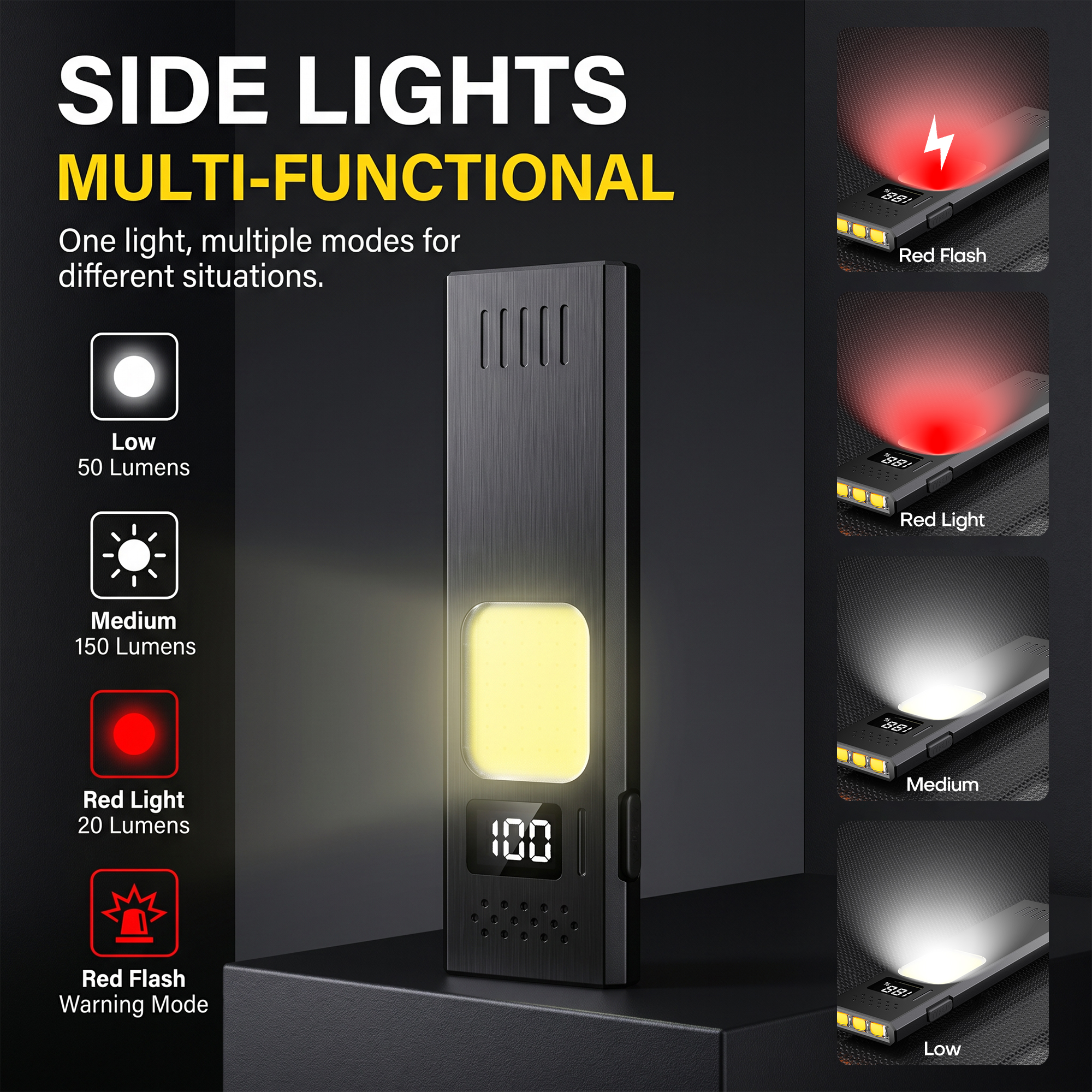 Portable Magnetic Flashlight w - Aglaonema Red のレビューと価格