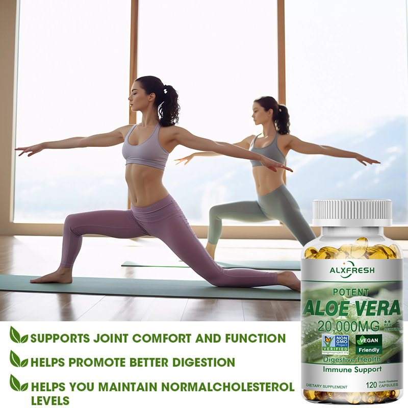 Aloe Vera Capsules Improve Dig - Aloe Vera Pot のレビューと価格