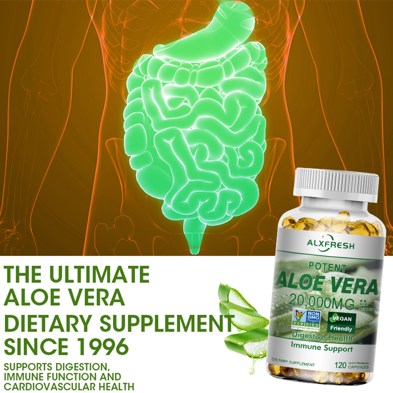 Aloe Vera Capsules Improve Dig - Aloe Vera Pot のレビューと価格