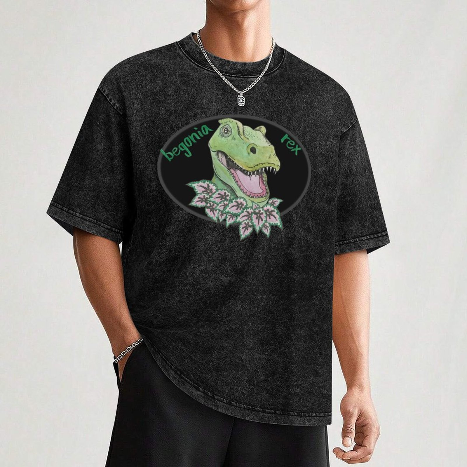 T rex begonia T-Shirt Big and  - Begonia Rex のレビューと価格