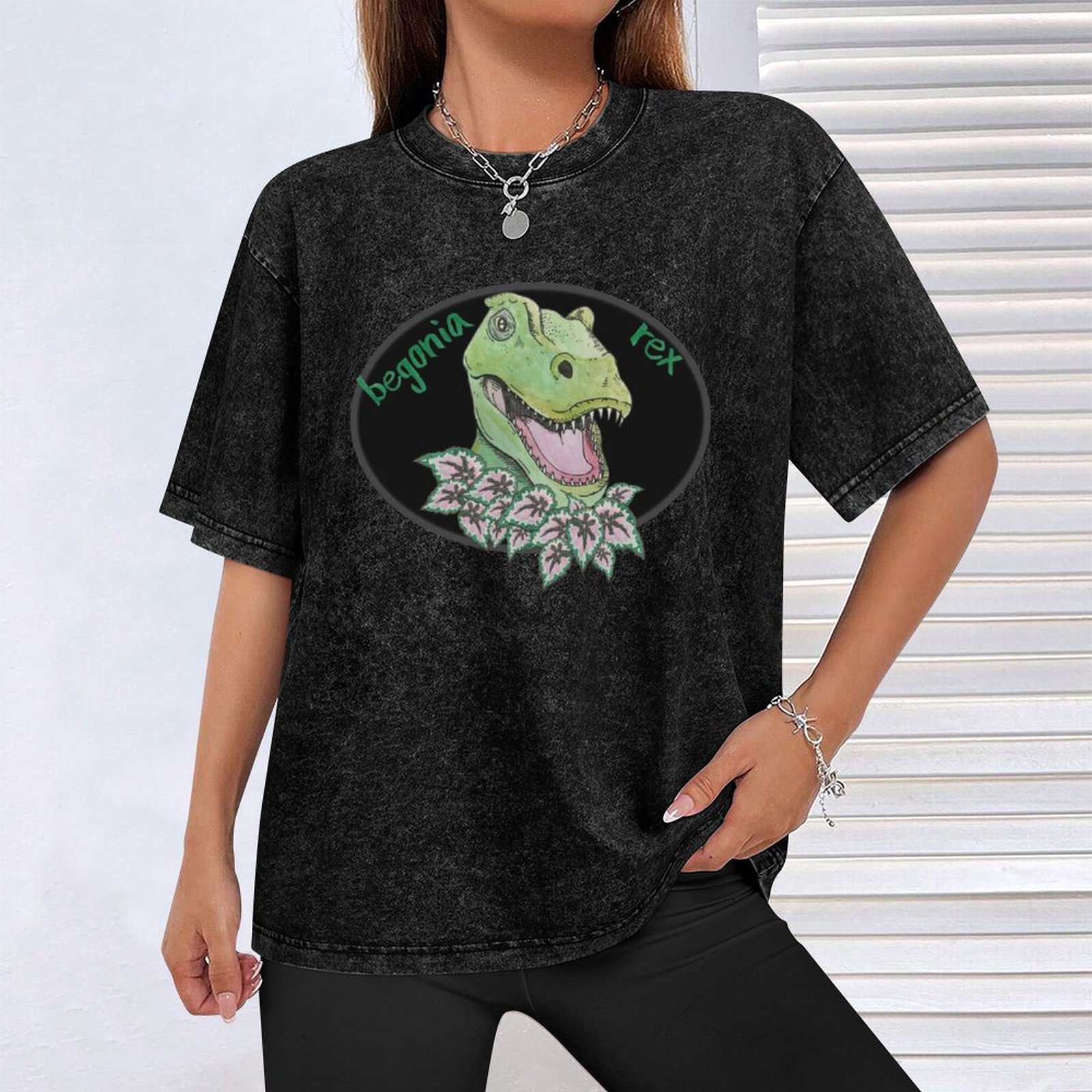 T rex begonia T-Shirt Big and  - Begonia Rex のレビューと価格