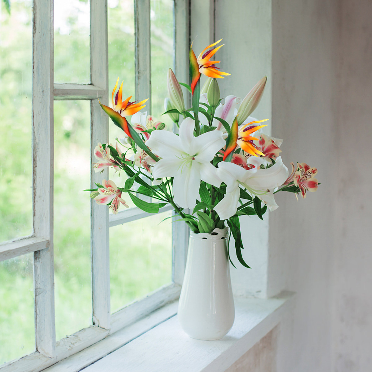 Real Touch Artificial Bird of  - Bird Paradise Strelitzia のレビューと価格